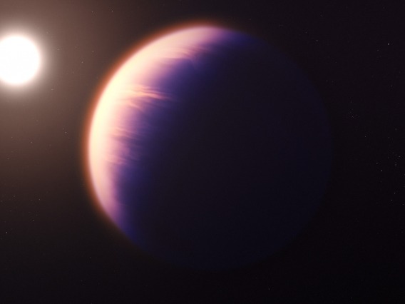 Artist&#039;s illustration of what exoplanet WASP-39 b might look like