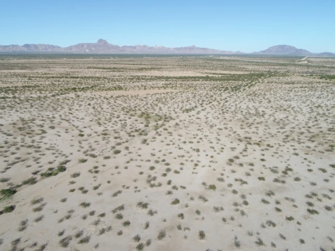 A drone image of the Harquahala valley